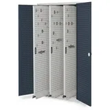 Kappes Vertikalschrank RasterPlan Mod. 85 RAL 7035/7016 Tür innen Lochplatten mit Ausstattung