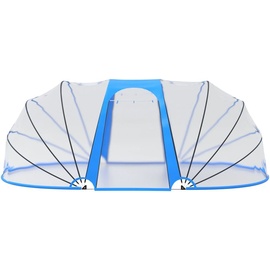vidaXL Pool-Kuppel oval 530 x 410 x 205 cm blau