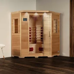 HOME DELUXE Infrarotkabine »Redsun XXL«, für 4 Pers., Fronteinstieg, Keramikstrahler - beige