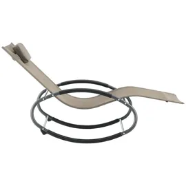 [en.casa] Almaluez Schaukelliege 153 x 63 x 81 cm Beige