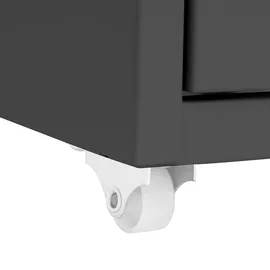 vidaXL Aktenschrank mit Rollen 28x41x109 cm Anthrazit
