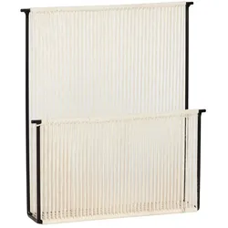 Hübsch Interior - Magazinhalter schmal, natur / schwarz