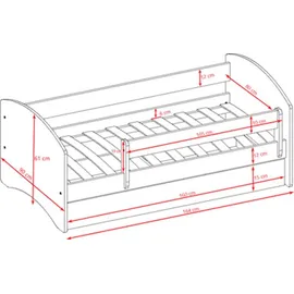 raumhirsch furniture Kinderbett Raumhirsch 80 x 160 cm Holzwerkstoff grün
