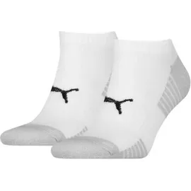 Puma Sport gepolsterte Sneakersocken 2er-Pack Weiß WEISS|SCHWARZ 39/42