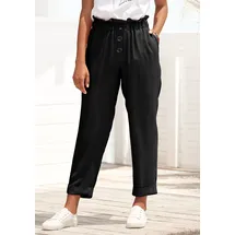 LASCANA Paperbag-Hose schwarz 36