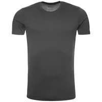 Kaipara - Merino Sportswear Rundhalsshirt Merino Shirt Herren Kurzarm Slimfit 200 (1-tlg) aus reiner Merinowolle Made in Germany schwarz S