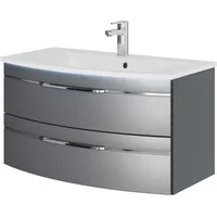 Saphir »Serie 7045 Mineralmarmor-Waschtisch und Unterschrank, 91 cm breit«,