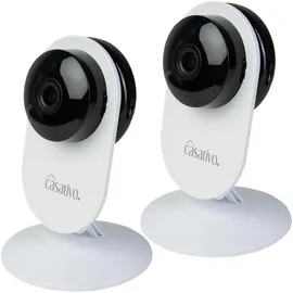 casativo Hochauflösende Full-HD-IP-Überwachungskamera Weiß