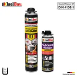 Brandschutzschaum B1 Bauschaum 1x 750ml 1x Reiniger Pistolenschaum Montageschaum