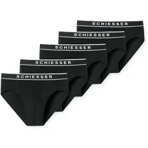 SCHIESSER Herren Slips, Schwarz - 95/5 Organic Cotton in Gr.: XXL