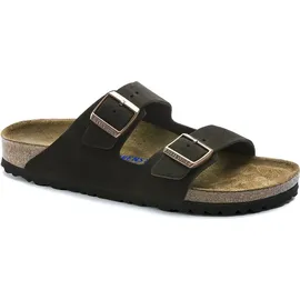 Birkenstock Arizona Mocca Weichbettung Veloursleder Schmal Unisex - Braun 40