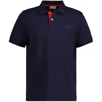 GANT Reg Contrast Rugger Kurzarm-poloshirt Evening Blue XL