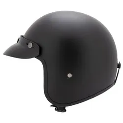MTR Jet Fiber Jet Helm schwarz, XS