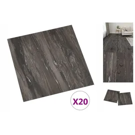 vidaXL Pvc-fliesen Selbstklebend 20 Stk. 1,86 M2 Dunkelgrau Vidaxl