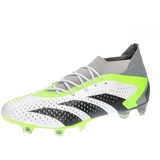 adidas Unisex Predator Accuracy.1 Fg Football Shoes (Firm Ground), FTWR White/Core Black/Lucid Lemon, 48 EU