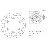 Brembo Bremsscheibe - Silver - One Size