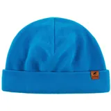 Mammut Beanie Fleece Beanie mit Logo-Patch auf Vorderseite blau