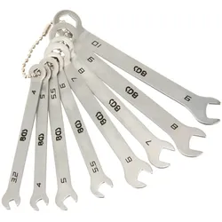 BGS TECHNIC Gabel-/Ringschlüsselsatz, BGS, 8646, 3,2...10 mm, 8-teilig
