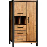 omg design Vitrine Ocean 100 x 48 x 170 cm Gelb