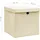 vidaXL Aufbewahrungsbox 28 x 28 x 28 cm 4-tlg. creme
