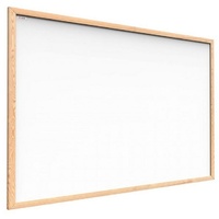 ALLboards Magnetisches Whiteboard mit Naturholzrahmen 120x90cm - Weiß