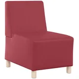 vidaXL Sofa-Stuhl ohne Armlehnen Weinrot 55 cm Kunstleder