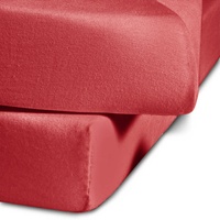 Sympathica Basic Jersey 450, Rot, 90-100 x 190-200 cm