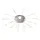 Trio Lighting Bullet 21 Leuchtmittel 96,5 cm Nickel matt, Glas