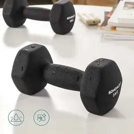 Songmics Kurzhantel 2er Set 2 x 5 kg Neopren schwarz