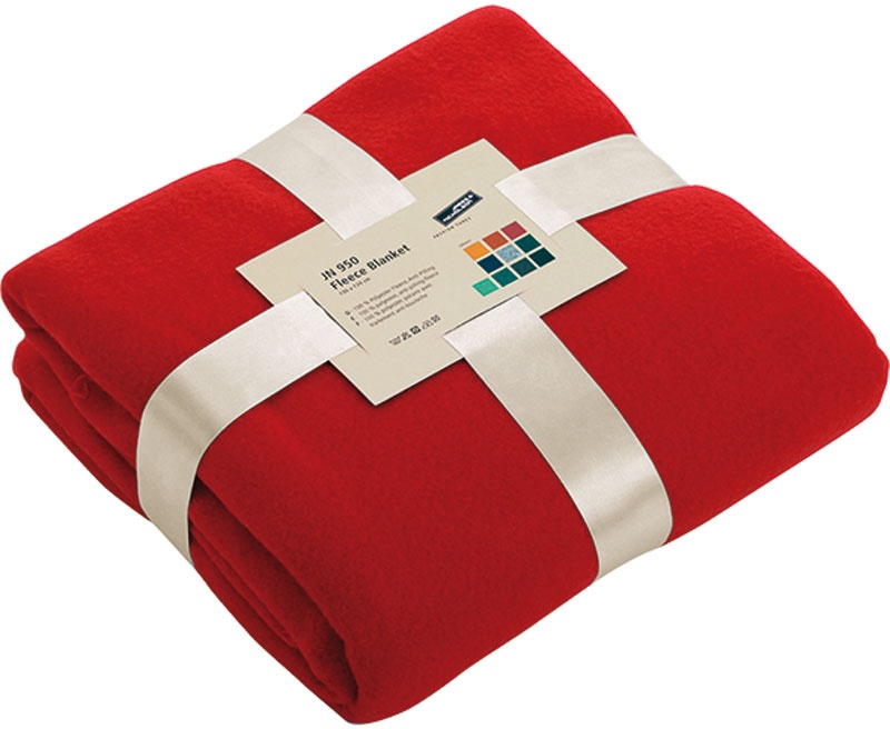 James & Nicholson Fleece Blanket, red