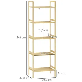 Homcom Badezimmerregal Bambus,