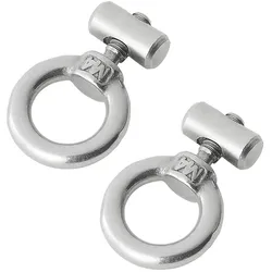 ProPlus 364256V02 2 Stück Endstopper für Kederschiene Ø6-9mm rostfreier Stahl