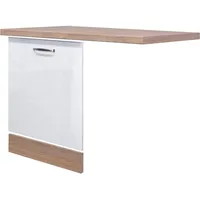 Flex-Well Unterschrank Geschirrspülerfront 110 x 86 x 60 cm Weiß