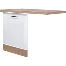 Flex-Well Unterschrank Geschirrspülerfront 110 x 86 x 60 cm Weiß