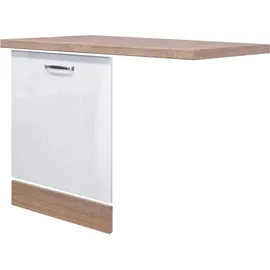 Flex-Well Unterschrank Geschirrspülerfront 110 x 86 x 60 cm Weiß