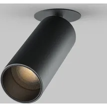 Maytoni Einbauleuchte 3 rund schwarz Aluminium