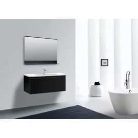 DSK Design LED-Lichtspiegel Black Shelf 80 cm x 60 cm