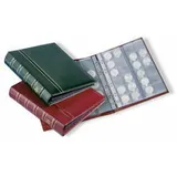 Münzalbum OPTIMA, Classic-Design, inkl. Schutzkassette, grün