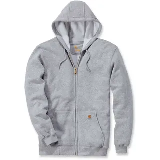 CARHARTT Zip Hooded Sweatshirt K122 Loose Fit Reißverschlusspullover - Heather Grey - 2XL