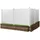 Vevor Lamellenzaun 127 x 127 cm Weiß PVC 4 St.