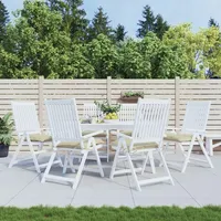 VidaXL Stuhlkissen 6 Stk. Beige 50x50x7 cm Oxford-Gewebe