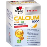 Doppelherz System Calcium 1000+D3+K2 Kautabletten 60 St.
