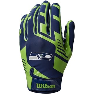 Wilson Handschuhe NFL TEAM SUPER GRIP, Einheitsgröße für Jugendliche, Silikon/Stretch-Lycra