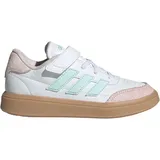 Adidas Kinder Freizeitschuhe Courtblock, FTWWHT/HALMIN/ALMPNK, 33