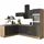 OPTIFIT Winkelküche L-Form 270 cm Anthrazit-Wildeiche