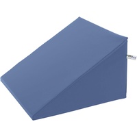 Lagerungskeil Lagerungskissen Kopfkeil Bettkeil mit Kunstlederbezug, 50x50 cm, Taubenblau