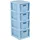 branq home essential Aufbewahrungsbox Regal mit 4 Körben  blau