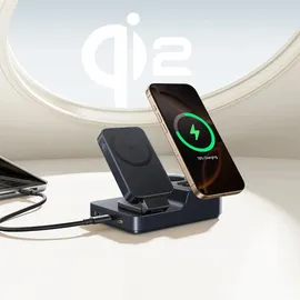 Baseus NOMOS ND11 67W 6-in-1 Wireless Charging Station with Two AC - Schwarz