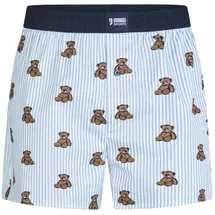 Happy Shorts Boxershorts blau/weiß/mehrfarbig M 2er Pack