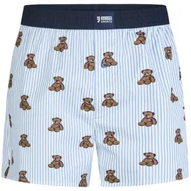Happy Shorts Boxershorts blau/weiß/mehrfarbig M 2er Pack